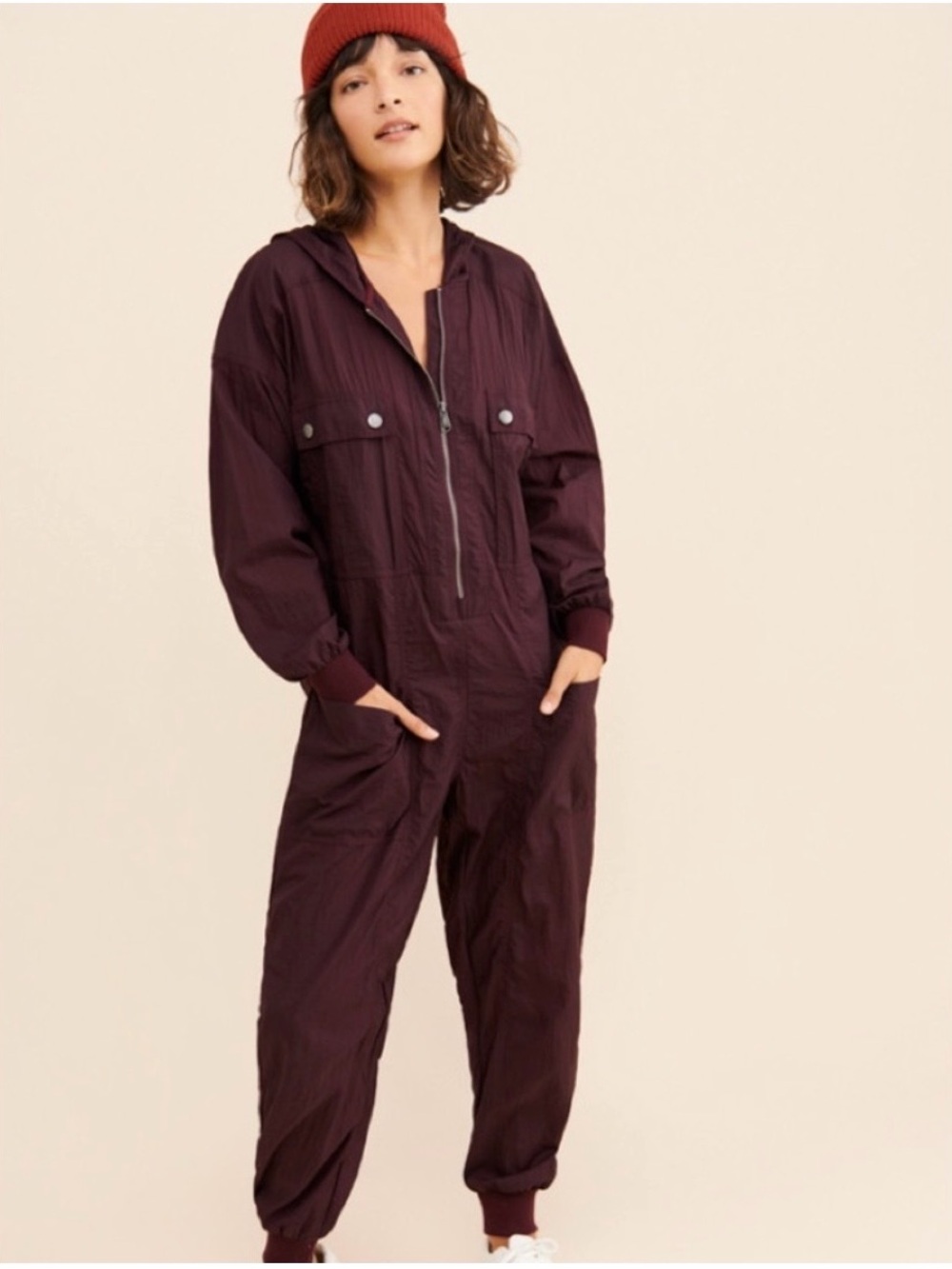 Free People Movement Speak My Language Runsie With Hood
